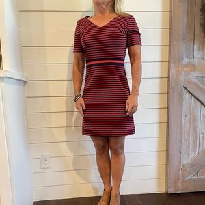 Draper James xs red and navy dress. Wore once.